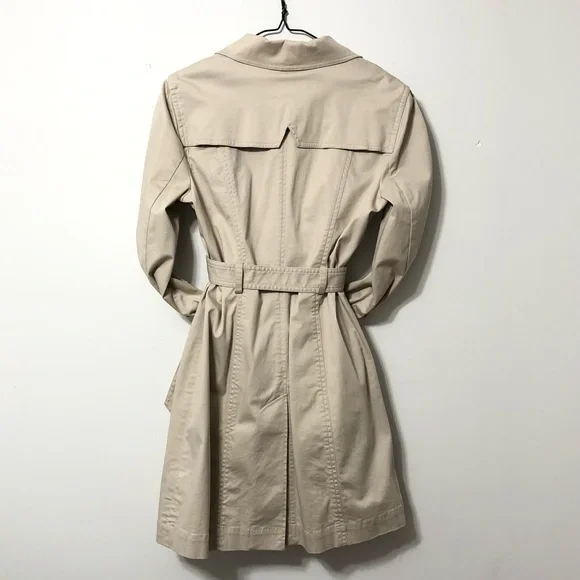 bebe Trench Coat Belted With Pockets Size Medium - Picture 7 of 10
